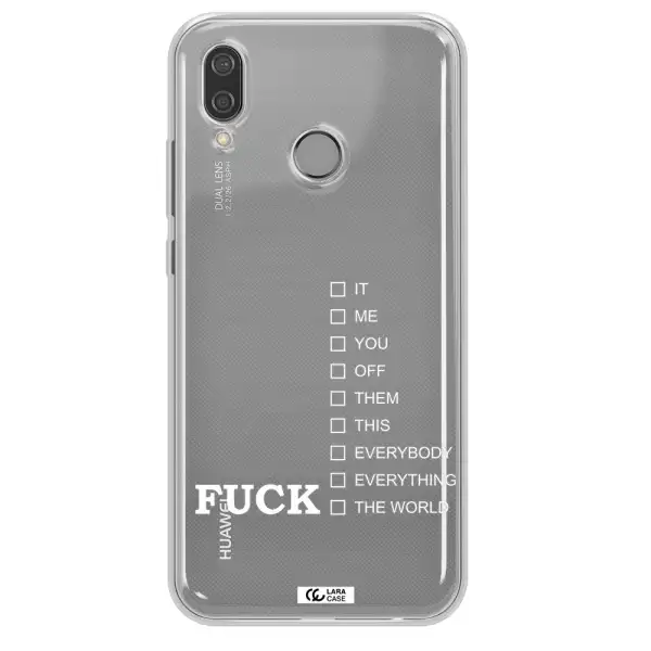 F#*K Ways Huawei P20 Lite Clear TPU Case