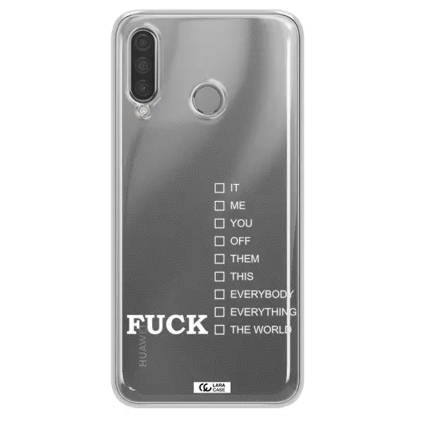 F#*K Ways Huawei P30 Lite Clear TPU Case