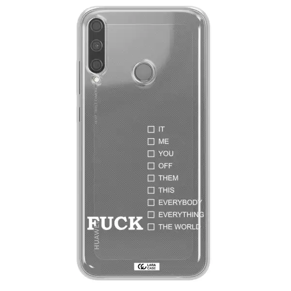 F#*K Ways Huawei P40 Lite E Clear TPU Case