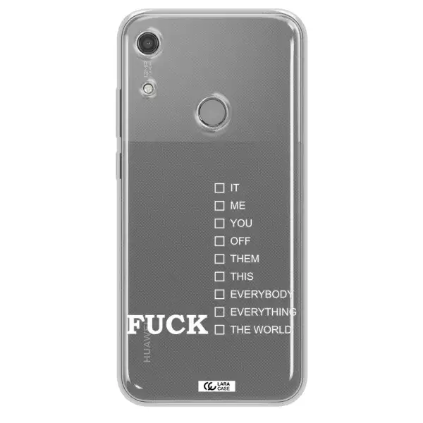 F#*K Ways Huawei Y6S Clear TPU Case