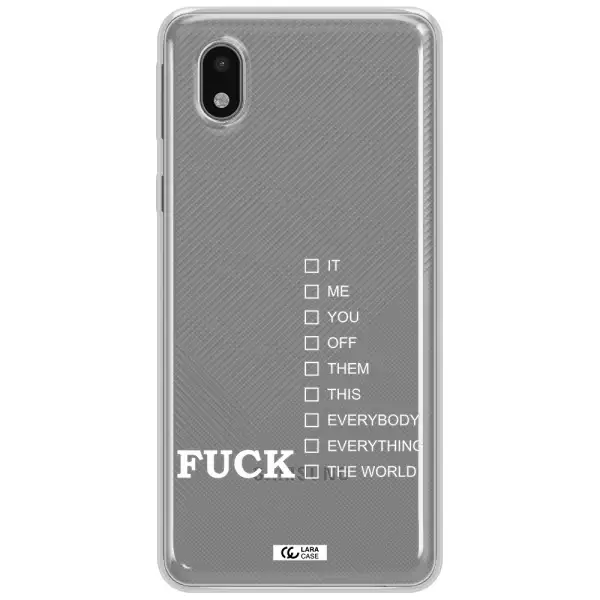F#*K Ways Samsung A01 Core Clear Tpu Case