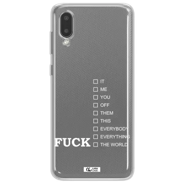 F#*K Ways Samsung A02 Clear TPU Case