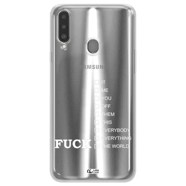 F#*K Ways Samsung A20S Clear TPU Case