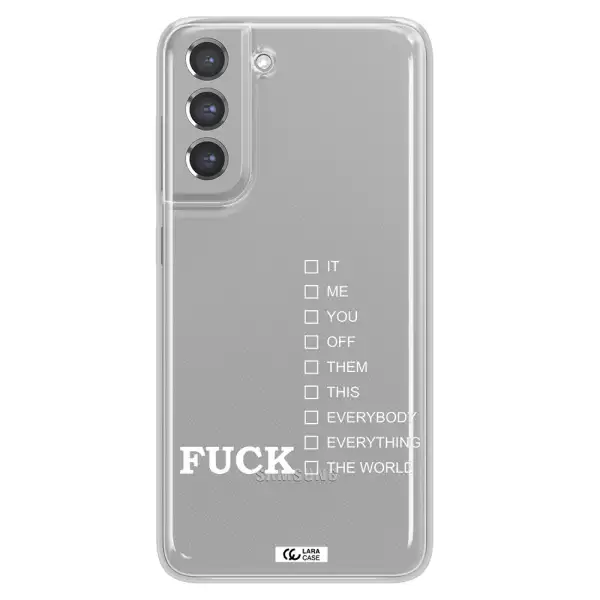 F#*K Ways Samsung A21 Fe Clear TPU Case