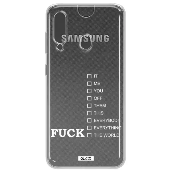 F#*K Ways Samsung A60 Clear TPU Case