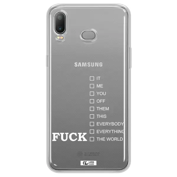 F#*K Ways Samsung A6S Clear TPU Case