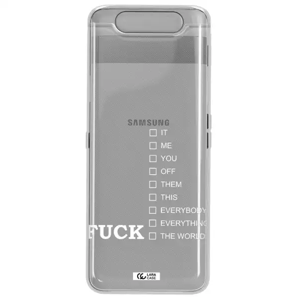 F#*K Ways Samsung A80 Clear TPU Case
