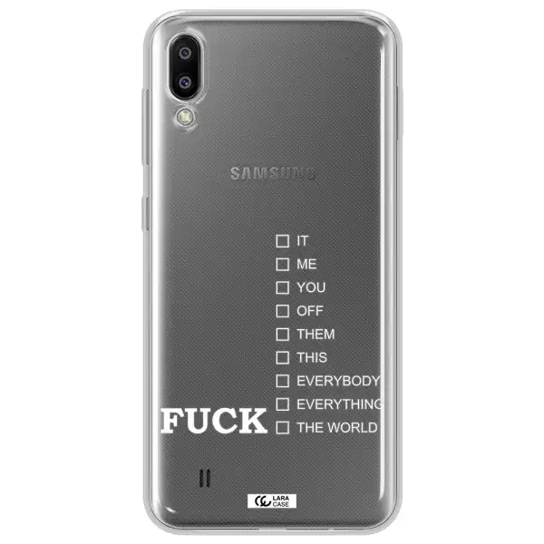 F#*K Ways Samsung M10 Clear TPU Case