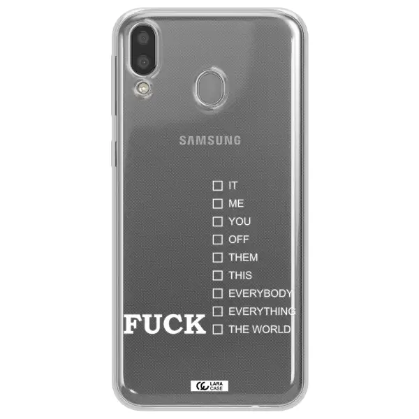 F#*K Ways Samsung M20 Clear TPU Case