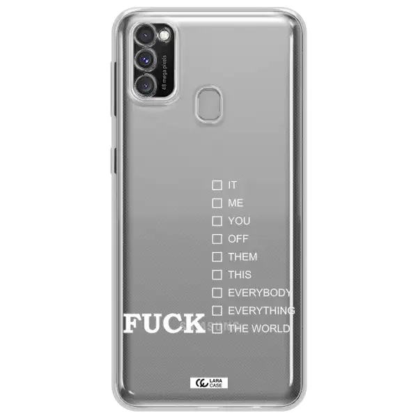 F#*K Ways Samsung M30S Clear TPU Case
