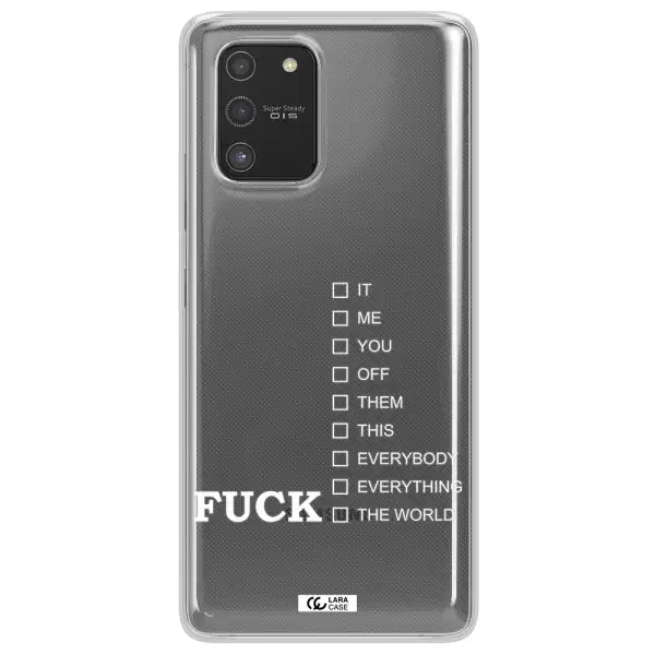 F#*K Ways Samsung S10 Lite Clear TPU Case