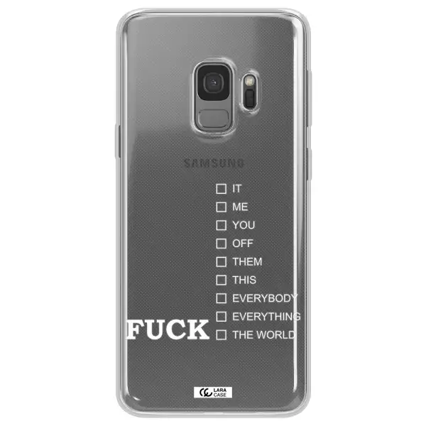F#*K Ways Samsung S9 Clear TPU Case