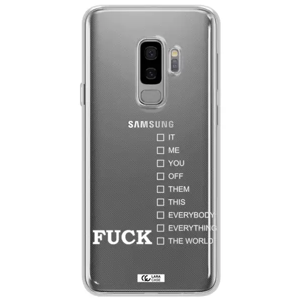 F#*K Ways Samsung S9 Plus Clear TPU Case