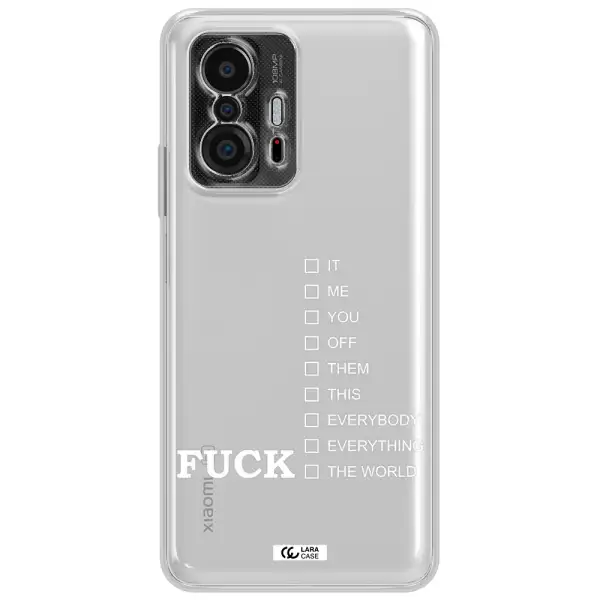 F#*K Ways Xiaomi 11T Clear Tpu Case