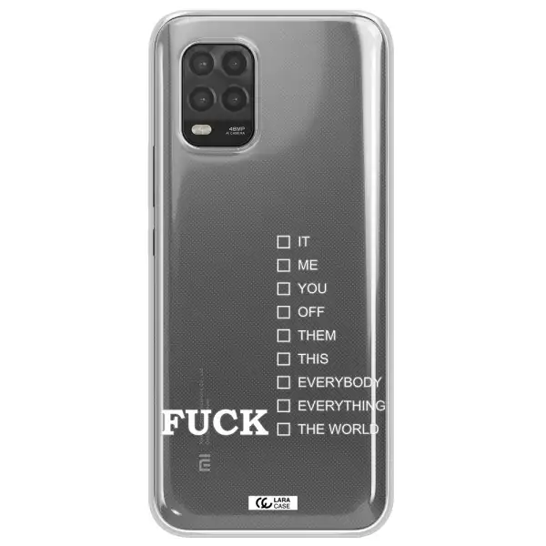 F#*K Ways Xiaomi Mi 10 Lite Clear TPU Case