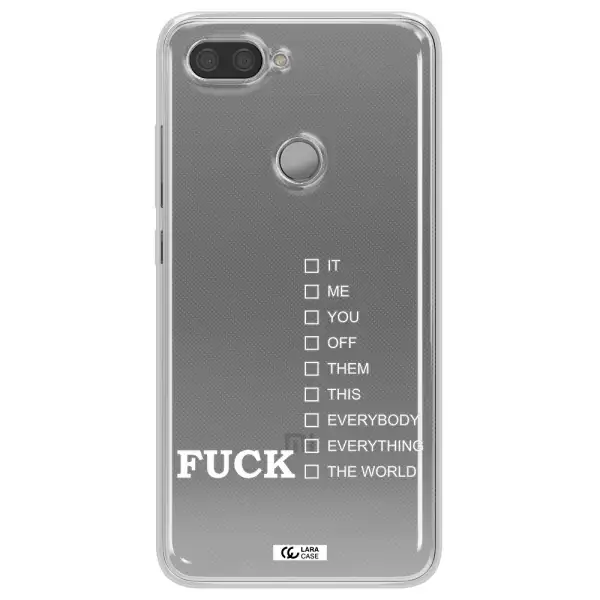 F#*K Ways Xiaomi Mi 8 Lite Clear TPU Case