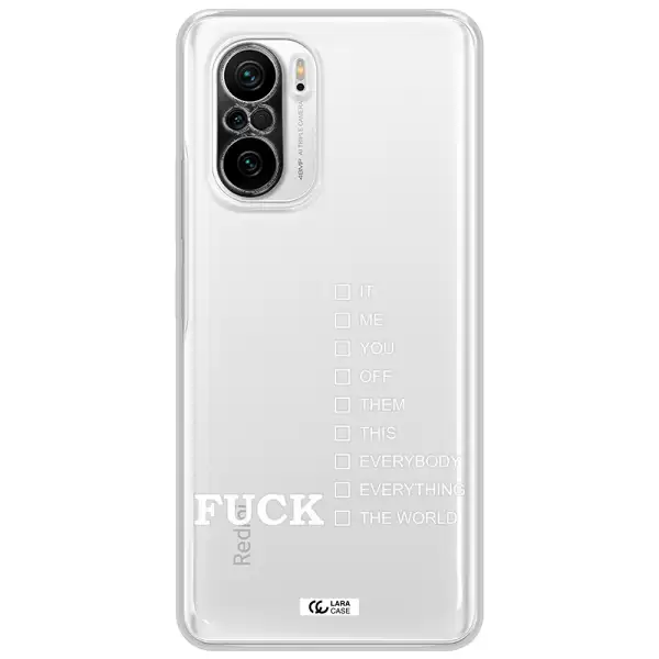 F#*K Ways Xiaomi Poco F3 Clear Tpu Case