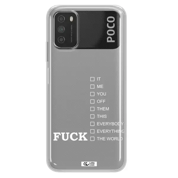 F#*K Ways Xiaomi Poco M3 Clear TPU Case