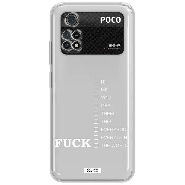 F#*K Ways Xiaomi Poco M4 Pro 4G Clear Tpu Case