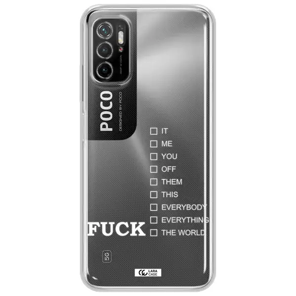 F#*K Ways Xiaomi Poco M4 Pro 5G Clear Tpu Case