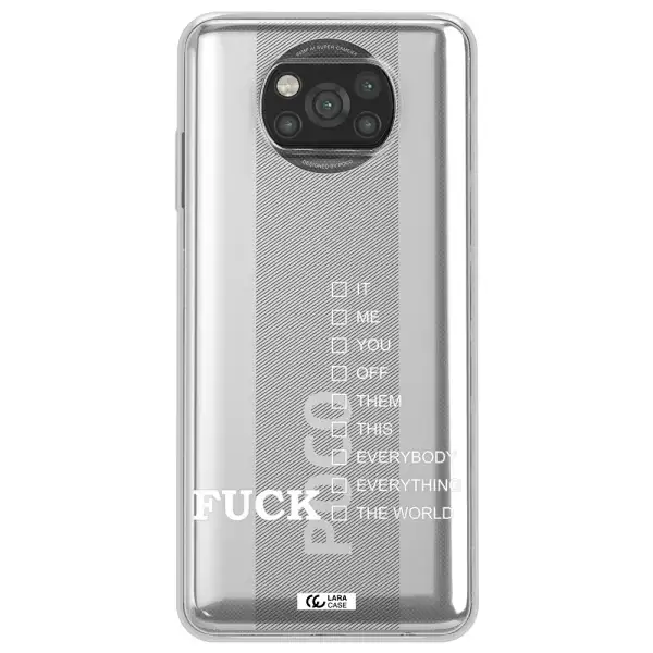 F#*K Ways Xiaomi Poco X3 Clear TPU Case