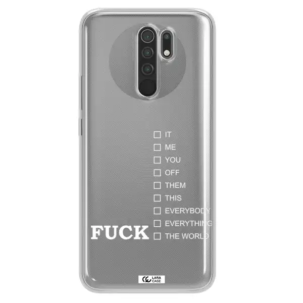 F#*K Ways Xiaomi Redmi 9 Clear TPU Case
