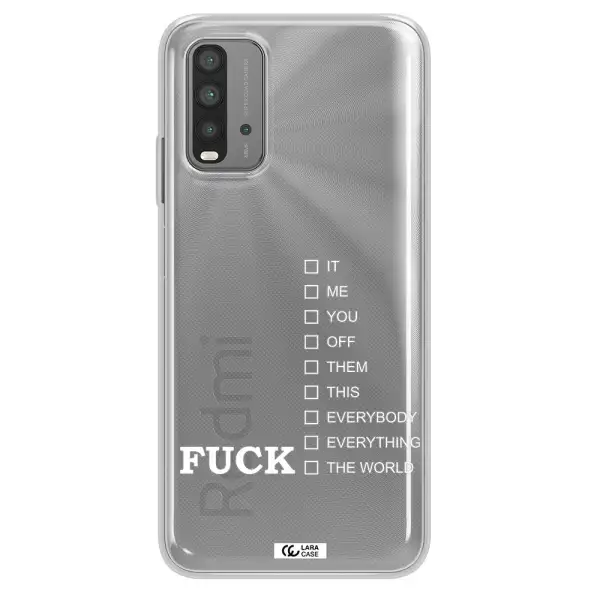 F#*K Ways Xiaomi Redmi 9T Clear TPU Case