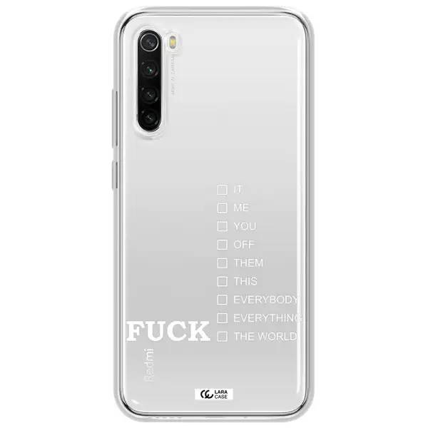 F#*K Ways Xiaomi Redmi Note 8T Clear Tpu Case