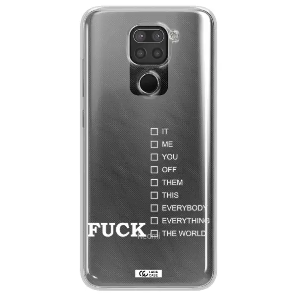F#*K Ways Xiaomi Redmi Note 9 Clear TPU Case