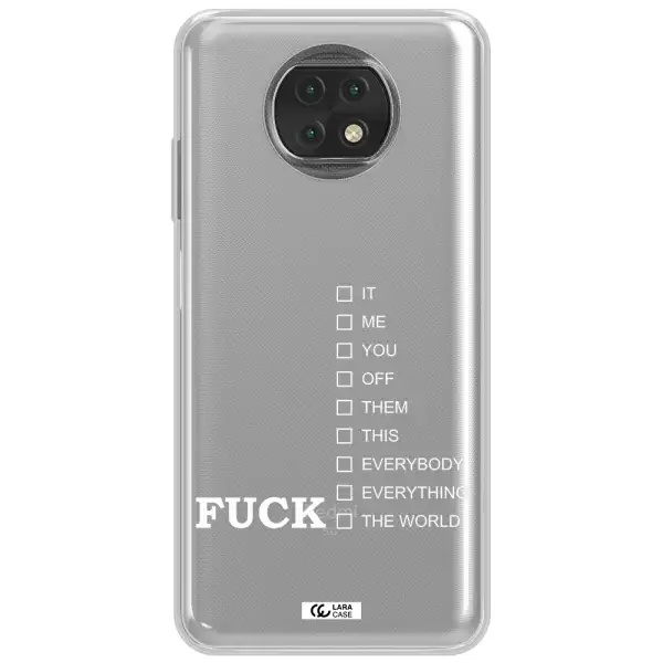 F#*K Ways Xiaomi Redmi Note 9T Clear Tpu Case