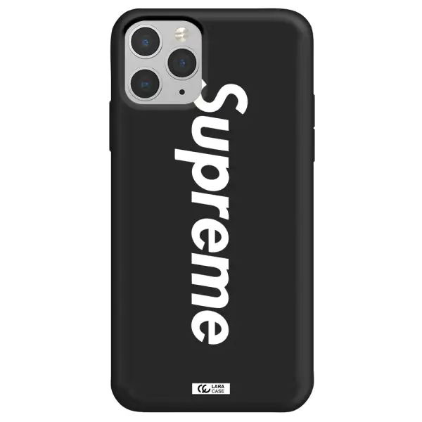 Supreme Vertical Apple iPhone 11 pro max Silicone black Case