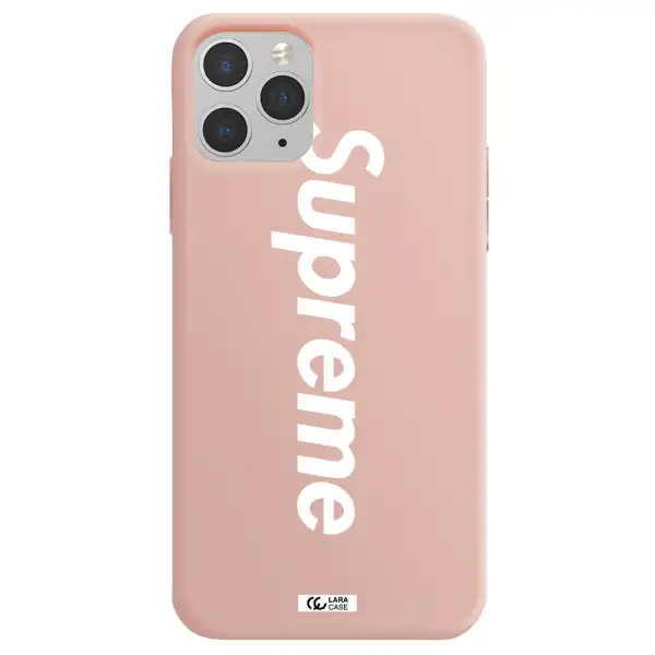 Supreme Vertical Apple iPhone 11 pro max Silicone pastel pink Case