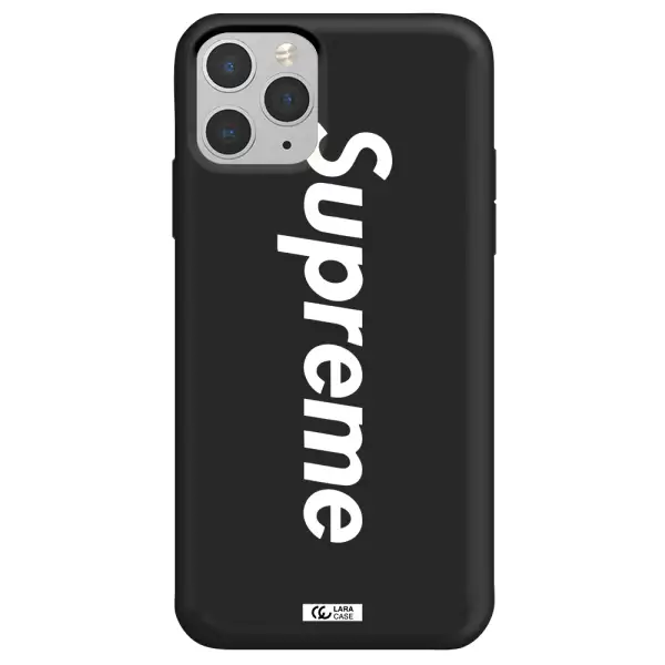 Supreme Vertical Apple iPhone 11 pro Silicone black Case