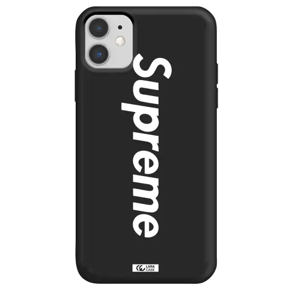 Supreme Vertical Apple iPhone 11 Silicone black Case