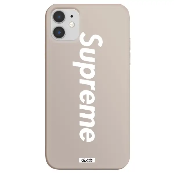 Supreme Vertical Apple iPhone 11 Silicone Stone Case