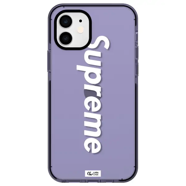 Supreme Vertical Apple iPhone 12 impact Lilac Case