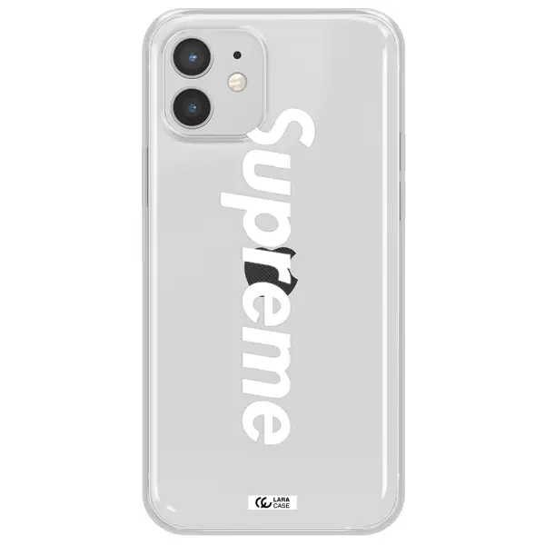 Supreme Vertical Apple iPhone 12 mini Clear TPU Case