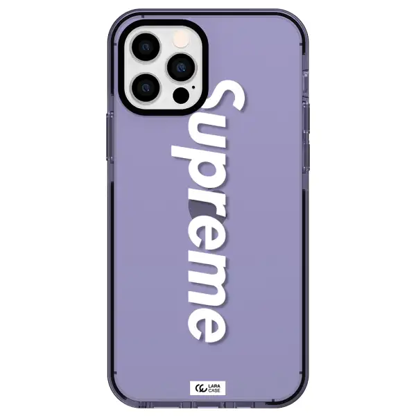 Supreme Vertical Apple iPhone 12 pro impact Lilac Case