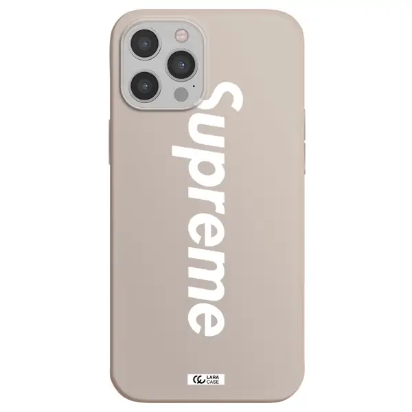 Supreme Vertical Apple iPhone 12 pro Silicone Stone Case