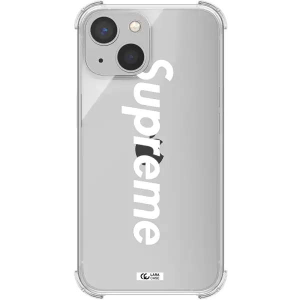 Supreme Vertical Apple iPhone 13 Clear PC Case