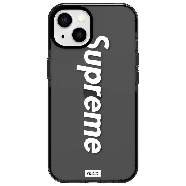 Supreme Vertical Apple iPhone 13 impact Smoke Black Case