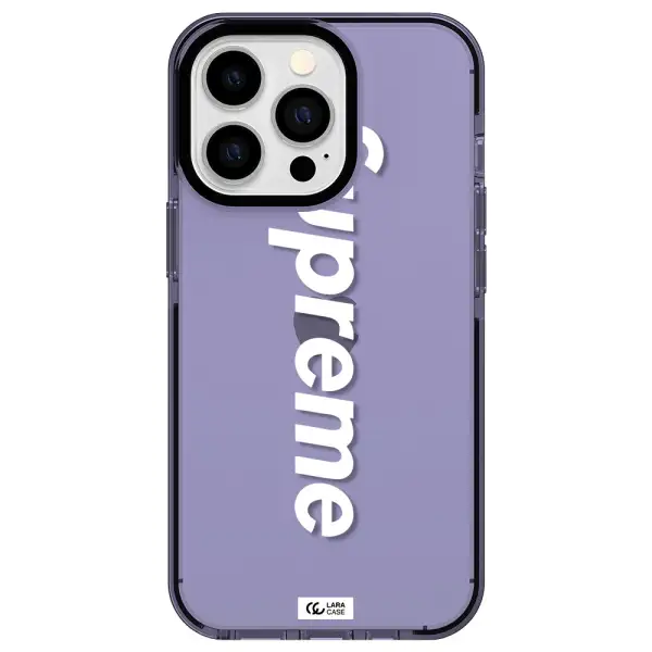 Supreme Vertical Apple iPhone 13 Pro impact Lilac Case