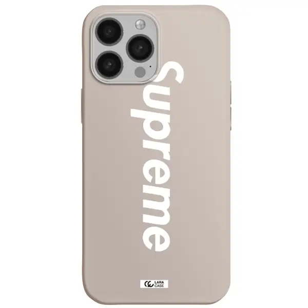 Supreme Vertical Apple iPhone 13 Pro Silicone Stone Case