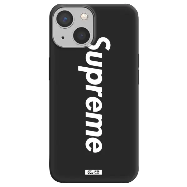 Supreme Vertical Apple iPhone 13 Silicone black Case