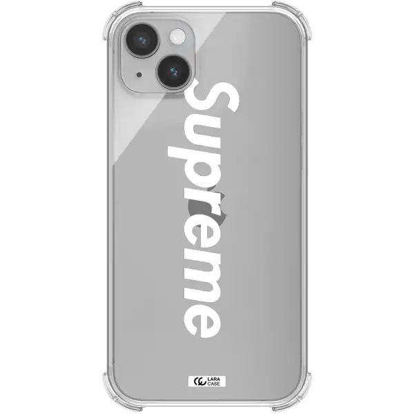 Supreme Vertical Apple iPhone 14 plus Clear PC Case