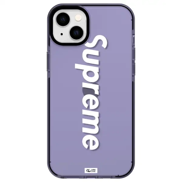 Supreme Vertical Apple iPhone 14 plus impact Lilac Case