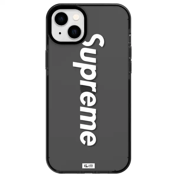 Supreme Vertical Apple iPhone 14 plus impact Smoke Black Case