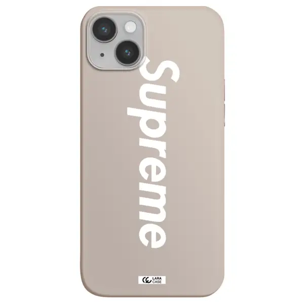 Supreme Vertical Apple iPhone 14 plus Silicone Stone Case