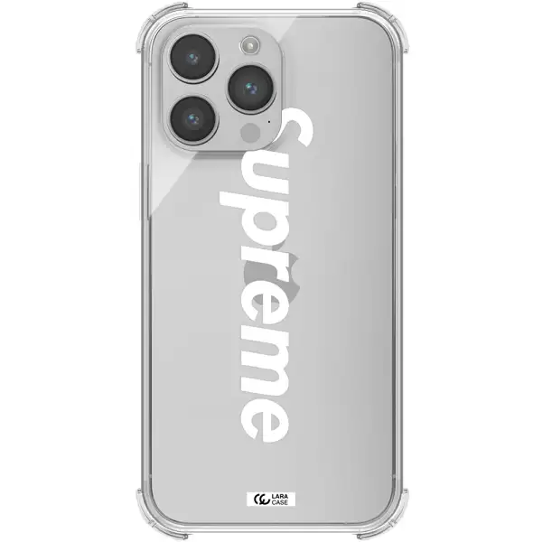 Supreme Vertical Apple iPhone 14 pro max Clear PC Case