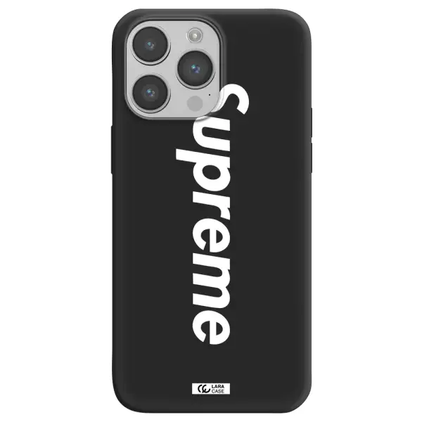Supreme Vertical Apple iPhone 14 pro max Silicone black Case